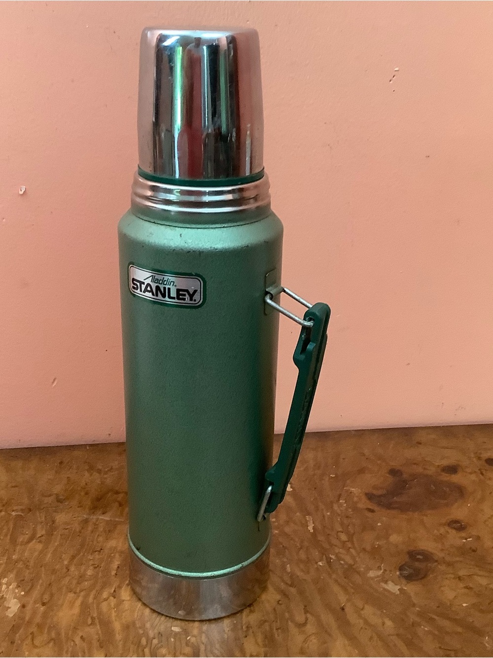Vintage Aladdin Stanley Vacuum Bottle No. A-944DH Quart Thermos Pour-Thru 92